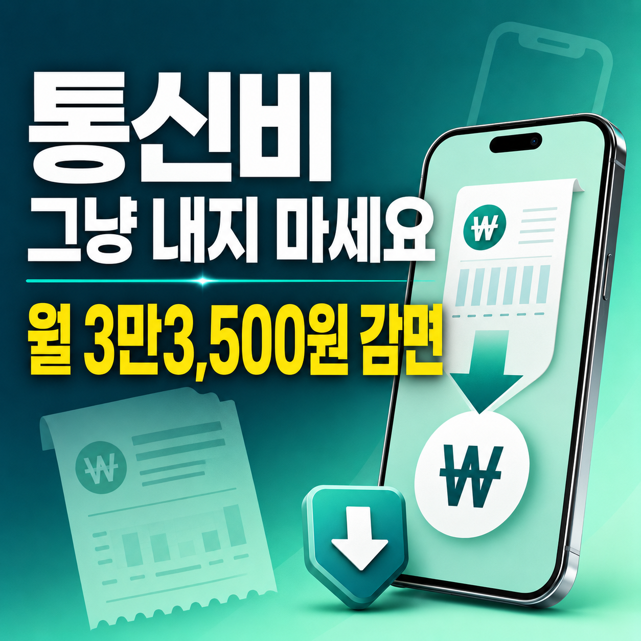 2026 이동통신요금 감면 기초생활수급자 월 최대 3만3,500원 신청방법
