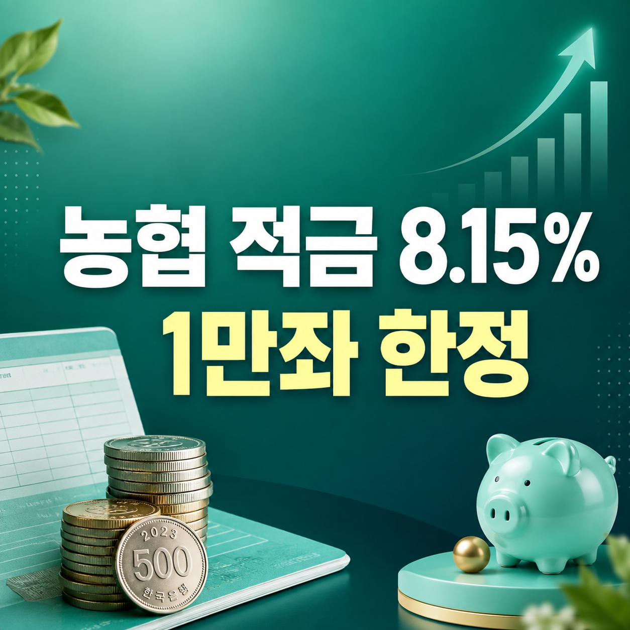 NH농심천심적금 최고 연 8.15% 1만 좌 한정
