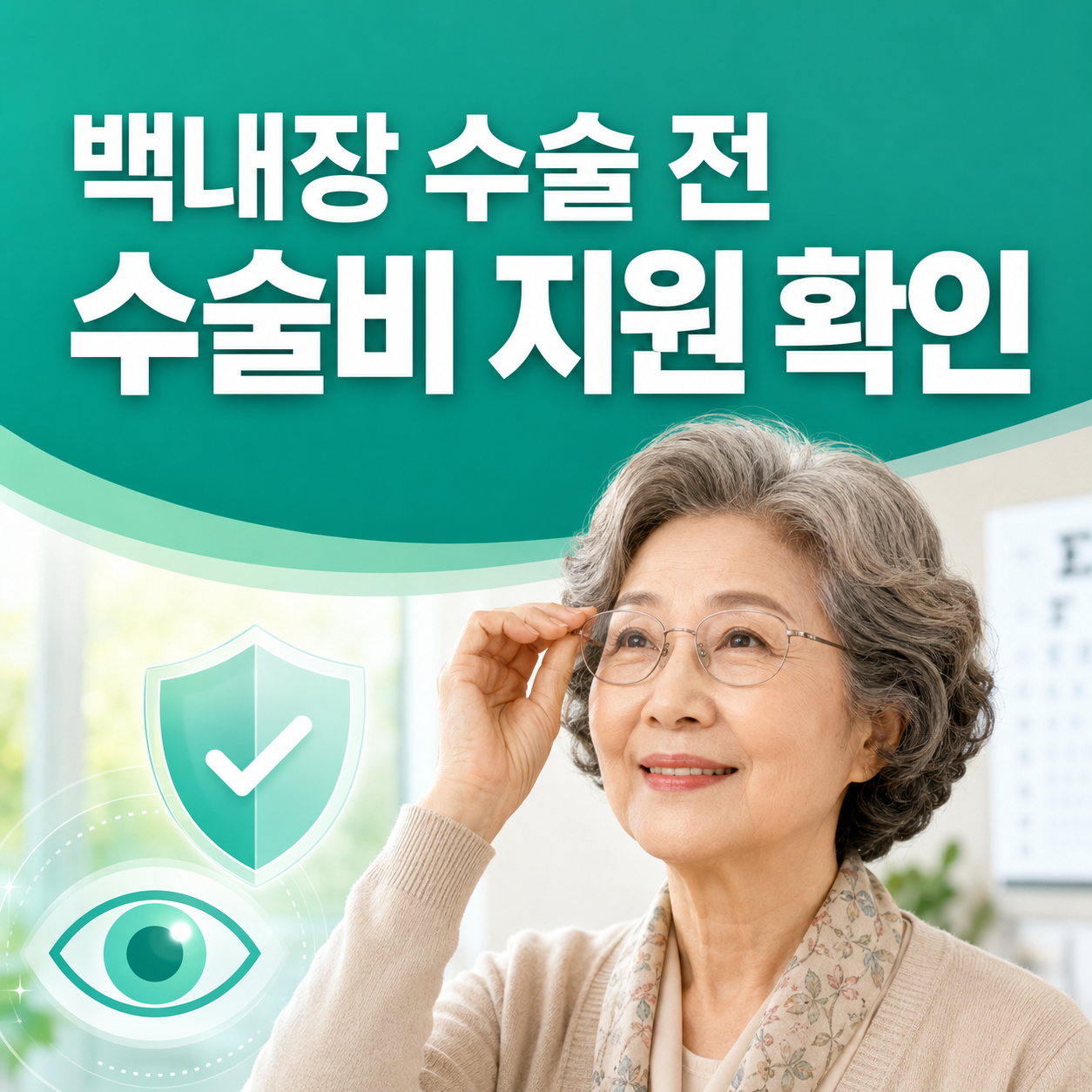 2026 만 60세 이상 노인 백내장 수술비 지원 안내