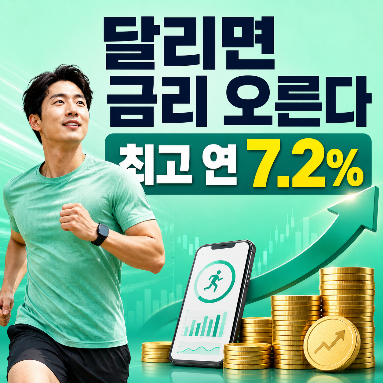 KB달리자적금 최고 연 7.2% 우대금리 조건