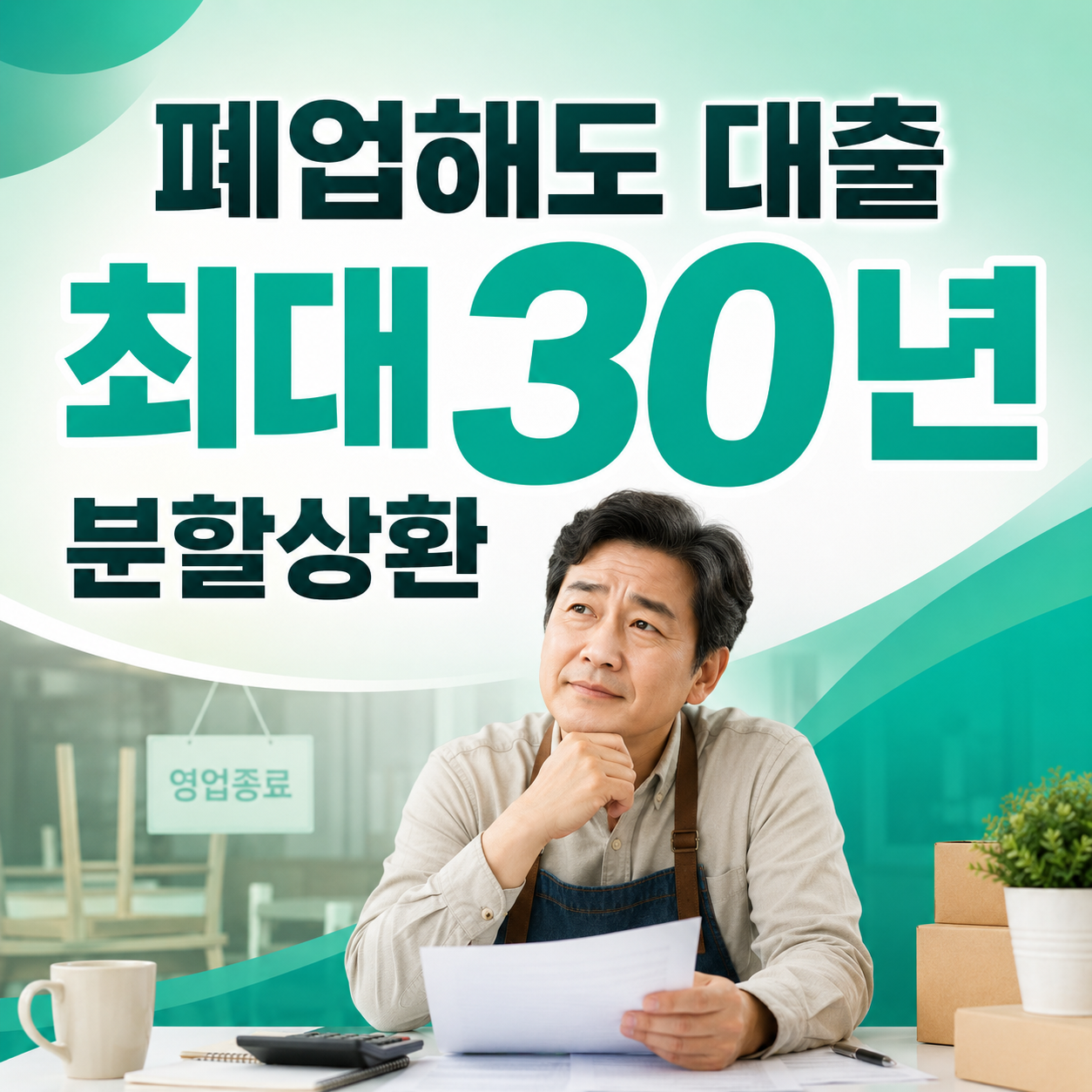 2026 폐업 소상공인 대출 최대 30년 분할상환 안내