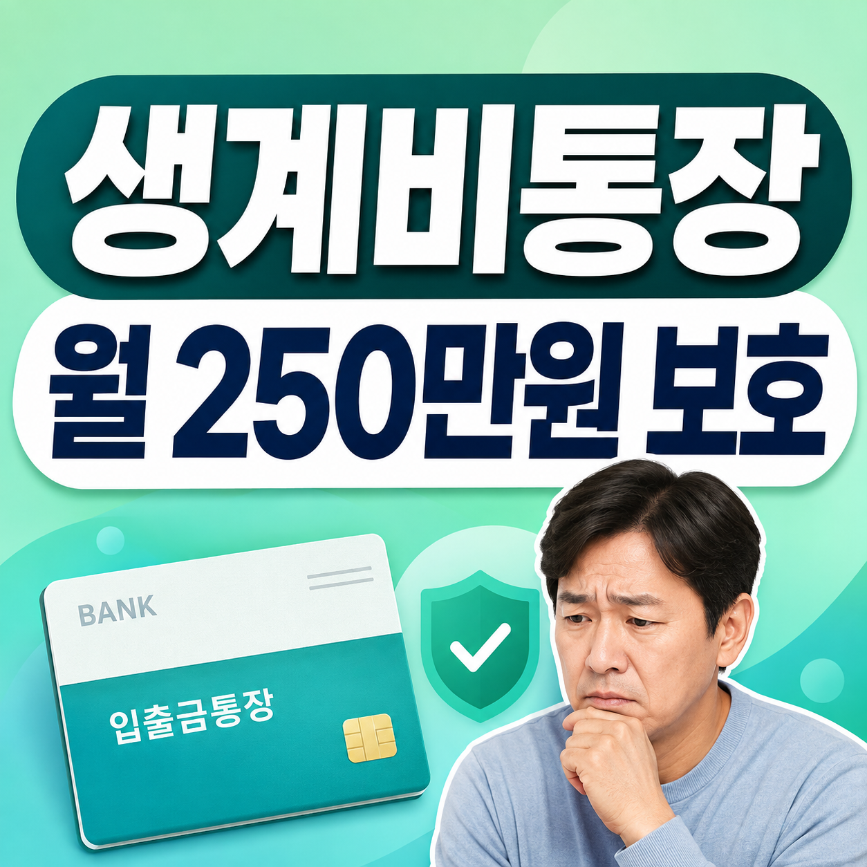 생계비통장 2026 생활비 250만원 압류 보호