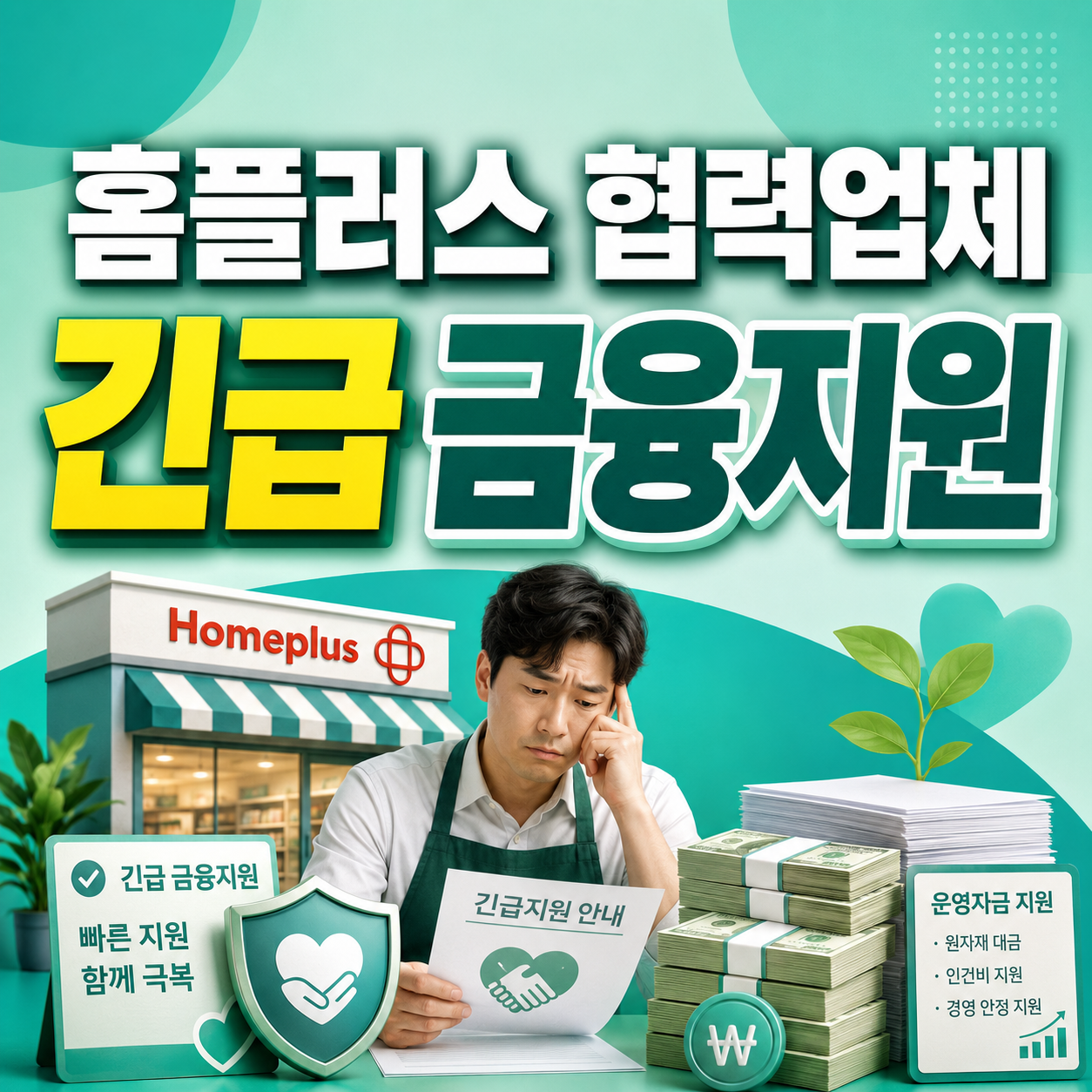 2026 홈플러스 협력업체 미정산 매출감소 긴급 금융지원 안내