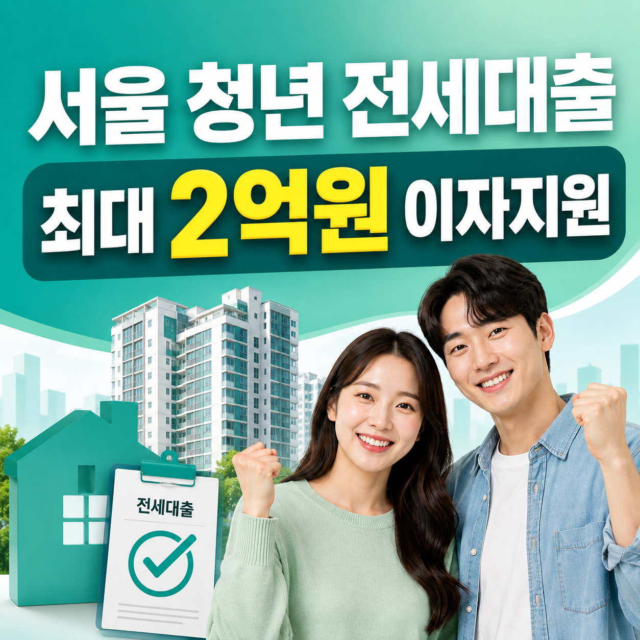 서울 청년 전세대출 2026 연소득 5000만원 최대 2억원 이자지원