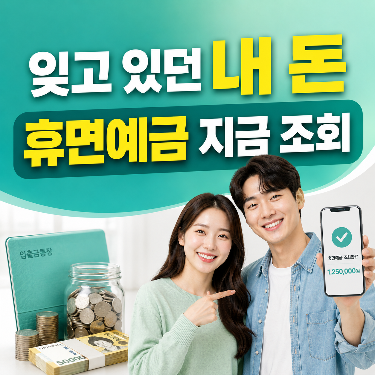 휴면예금 찾아줌 조회방법과 2000만원 이하 온라인 지급신청