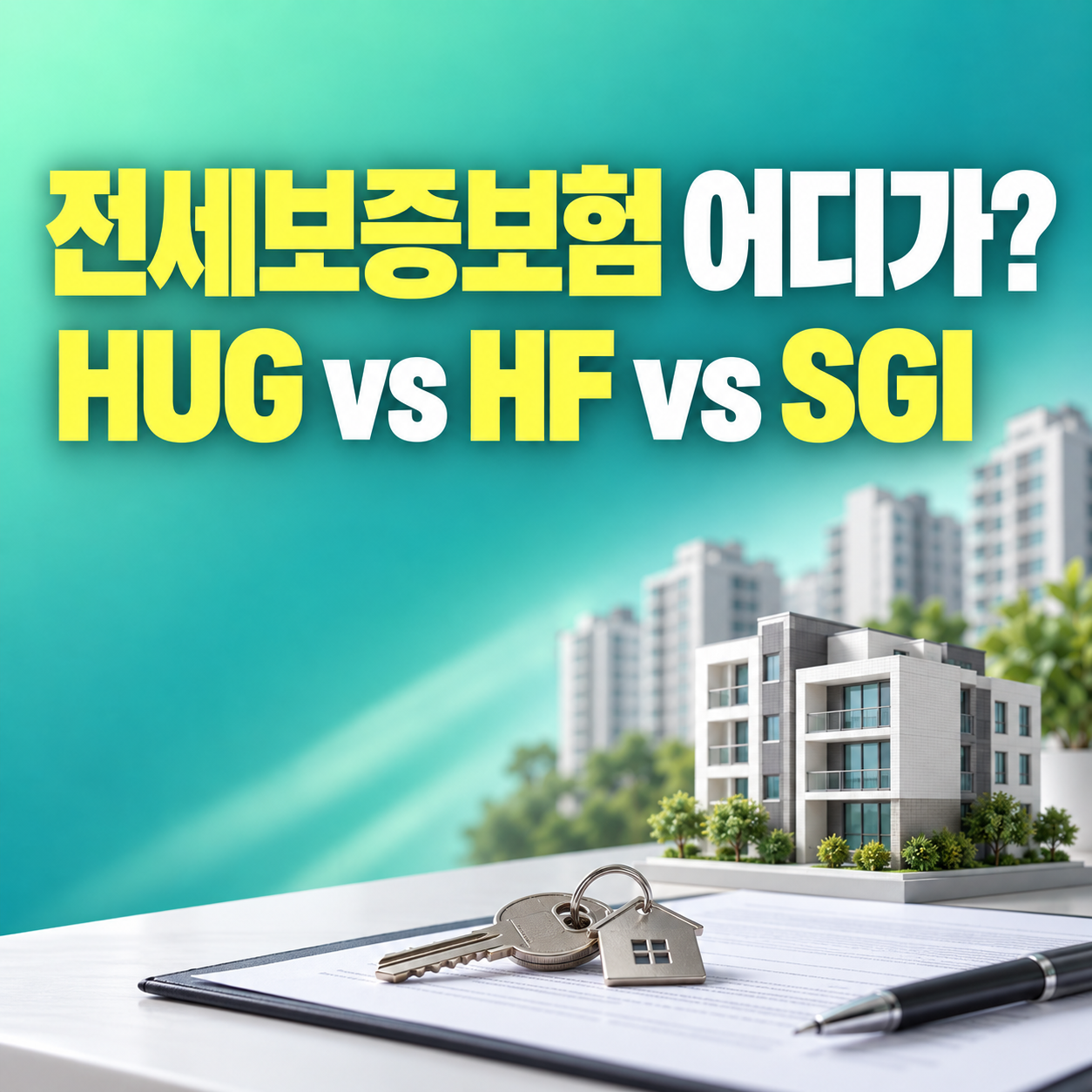 전세보증보험 HUG HF SGI 차이 보증금 한도와 가입조건 비교