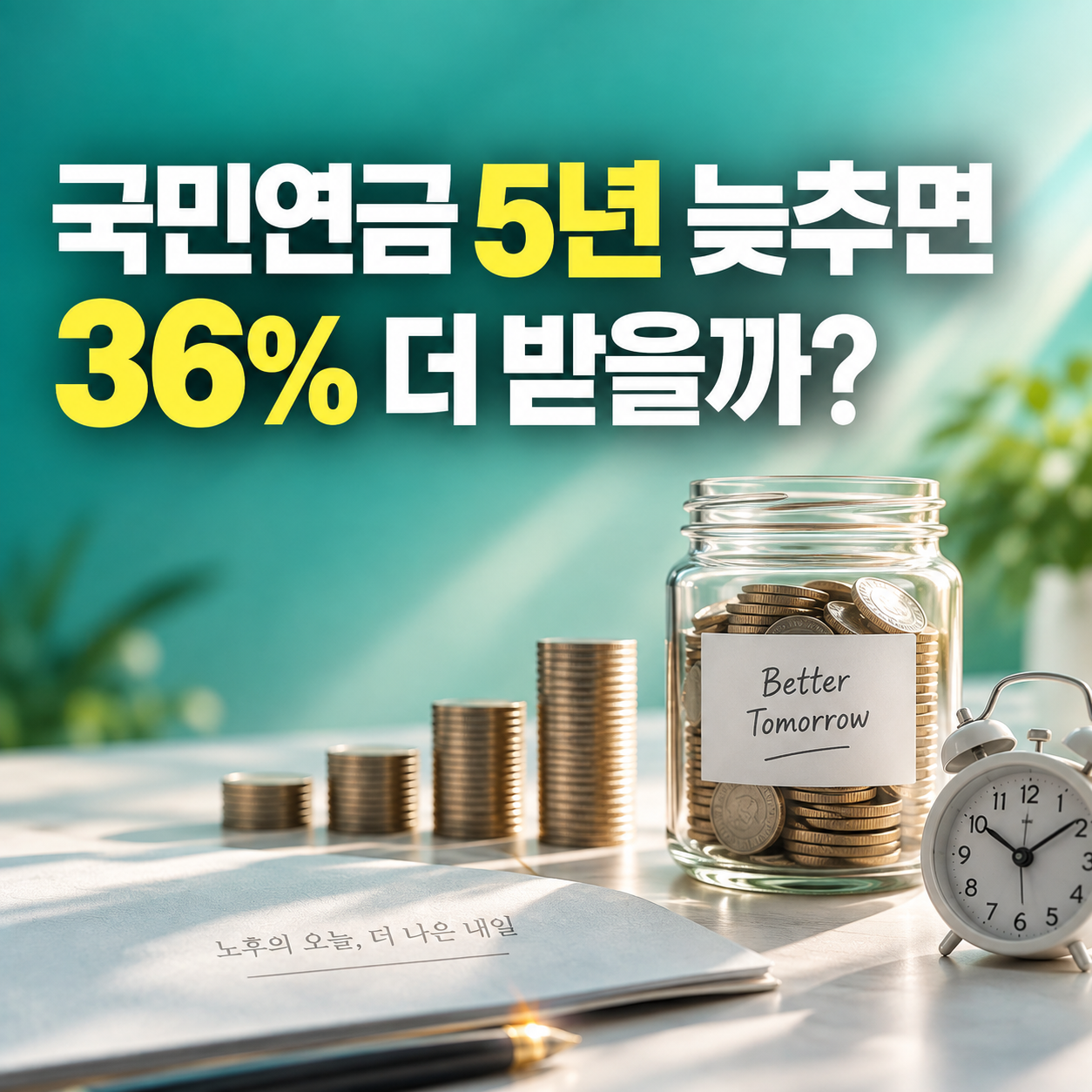 국민연금 연기연금 2026 최대 5년 연기 36% 증가