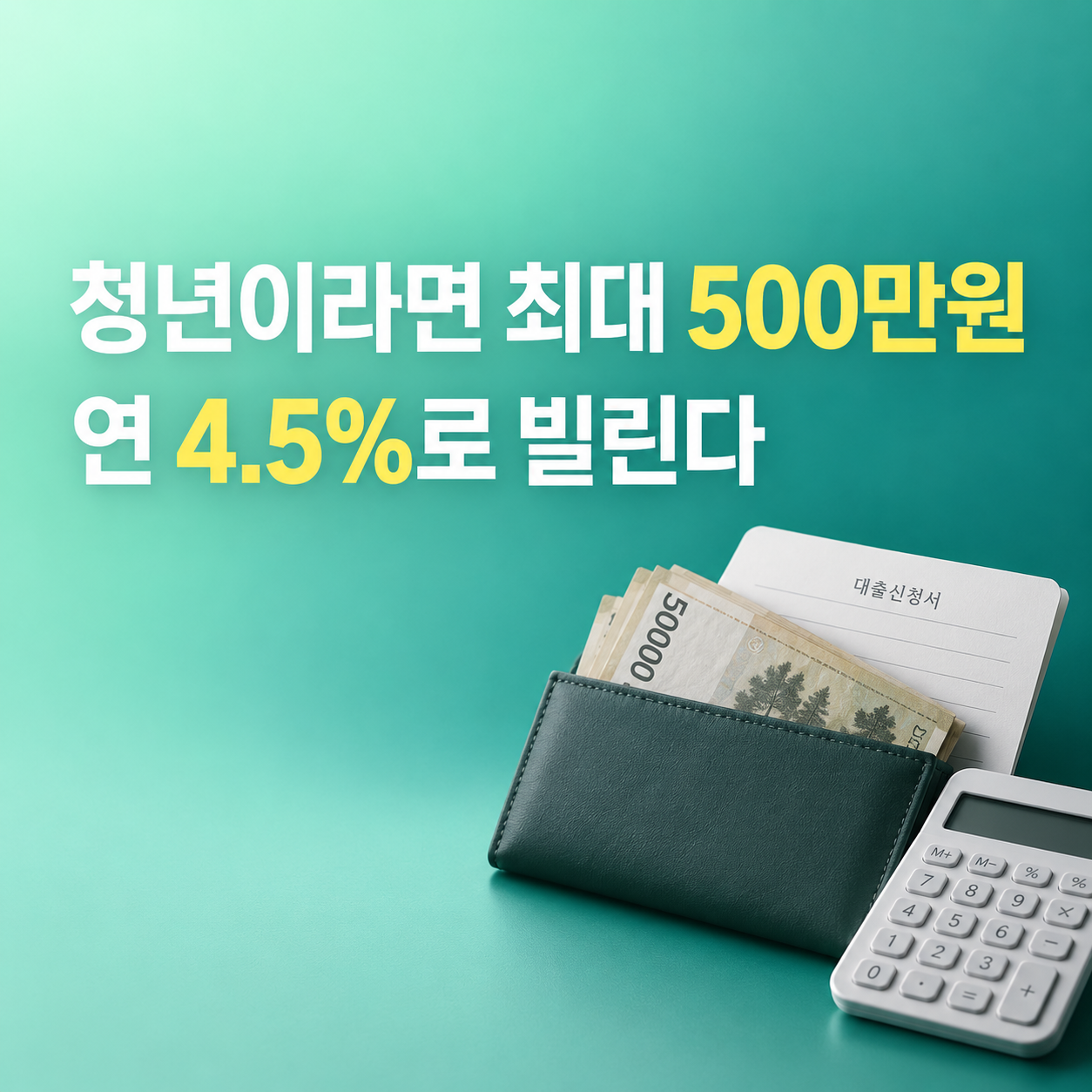 청년 미래이음 대출 2026 최대 500만원 연 4.5% 신청조건