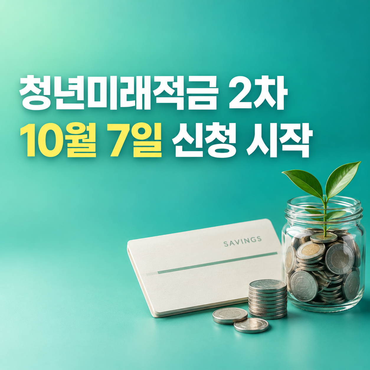 청년미래적금 2차 신청 2026년 10월 7일부터 16일까지 가입 일정