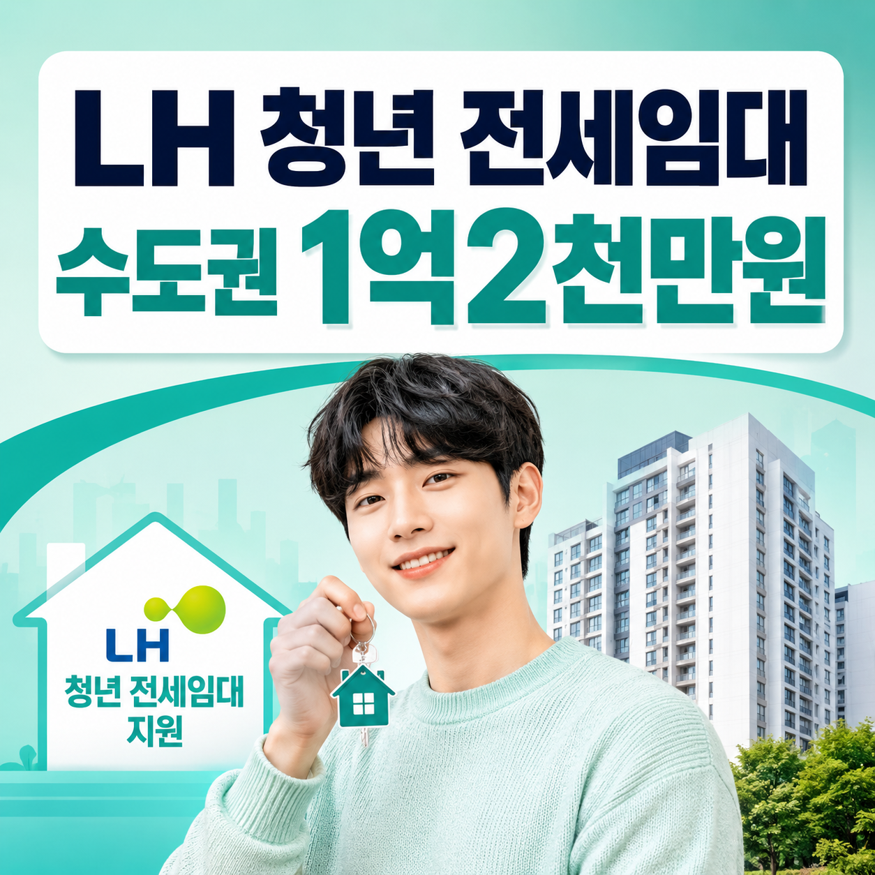 LH 청년 전세임대 1순위 2026 보증금 100만원과 수도권 1억2000만원 지원