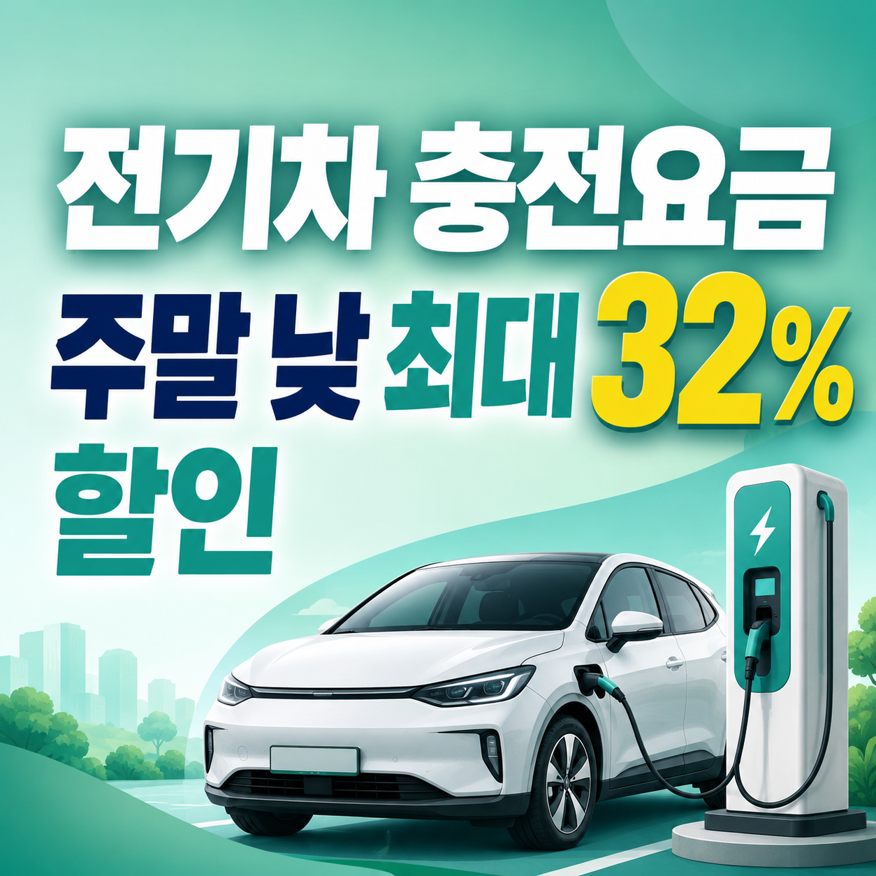 2026 전기차 충전요금 9월5일부터 주말 공휴일 낮시간 최대 32% 할인