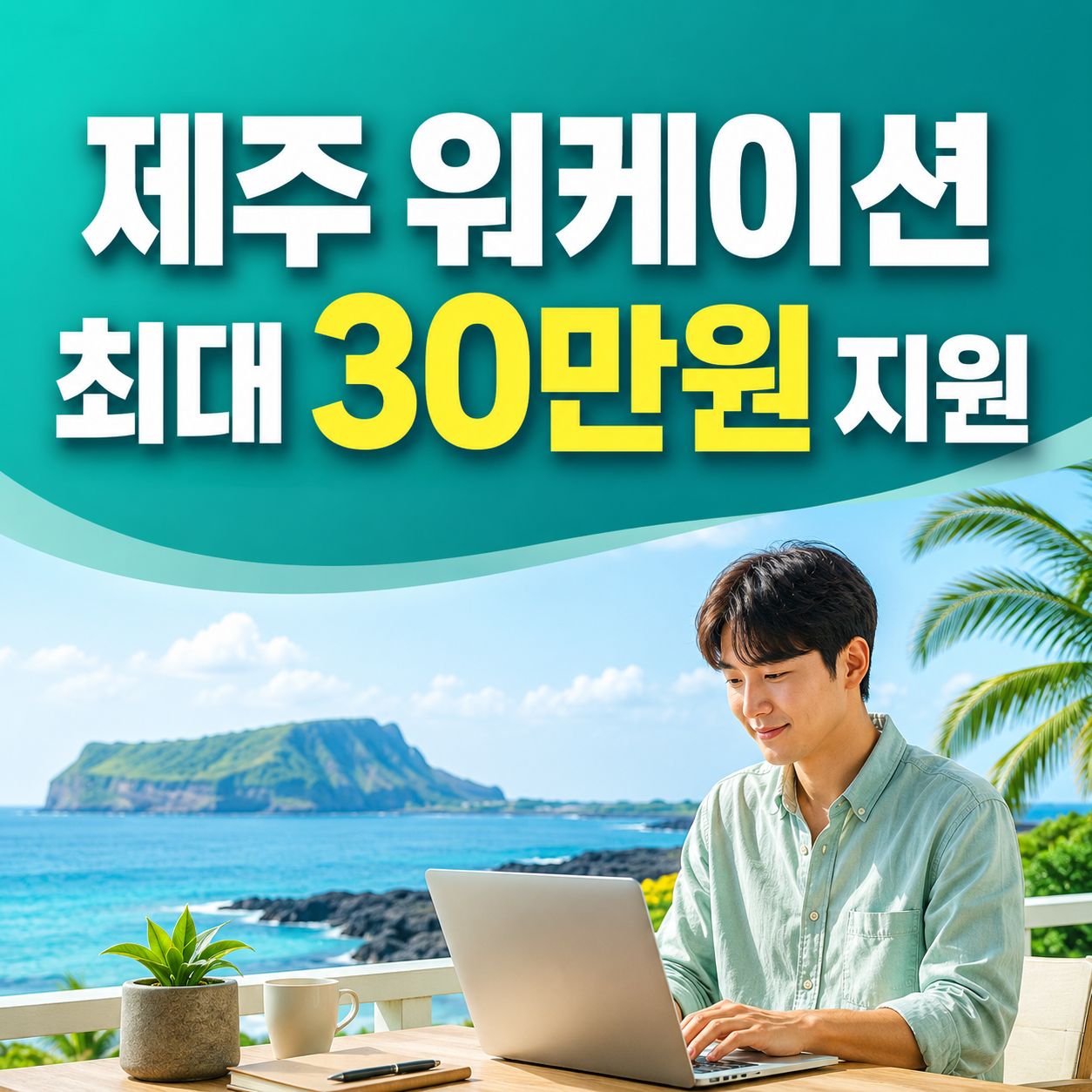 2026 제주 워케이션 바우처 도외 근로자 프리랜서 숙박 오피스 최대 30만원 지원