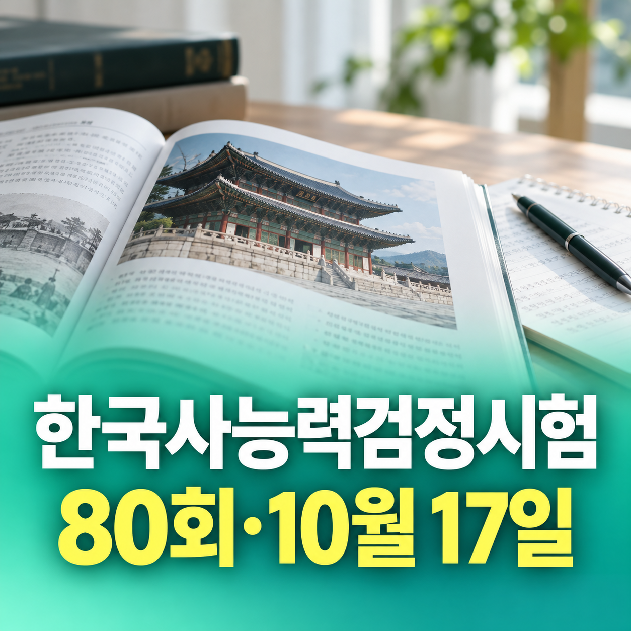 2026 제81회 한국사능력검정시험 11월 3일 원서접수와 11월 28일 시험일정 안내