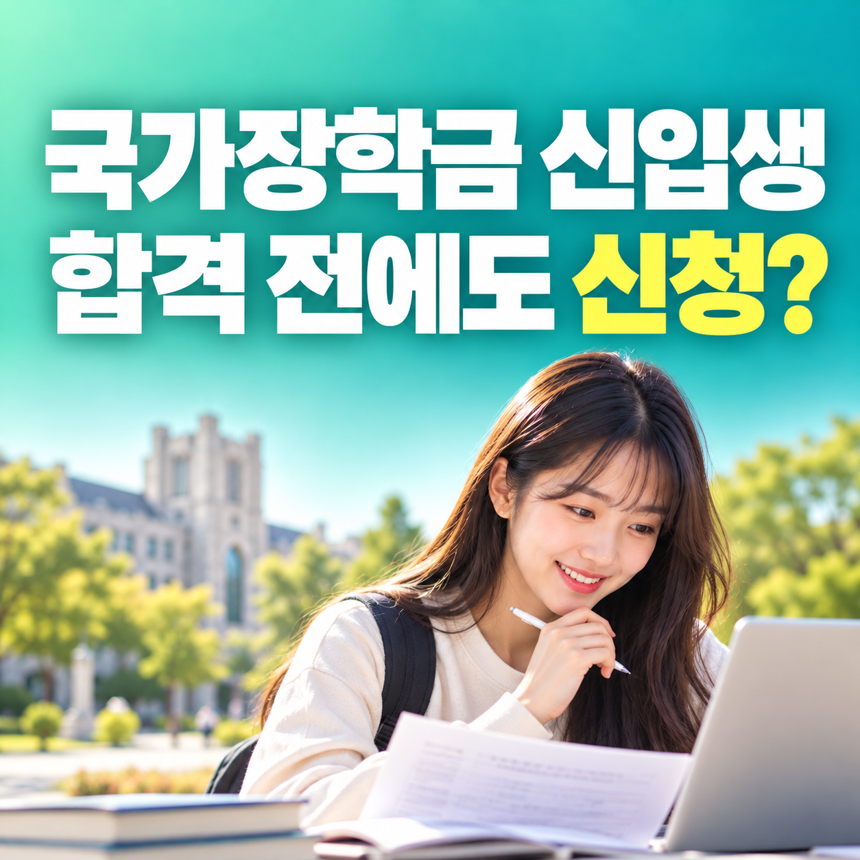 2027 국가장학금 신입생 대학 합격 전 신청방법