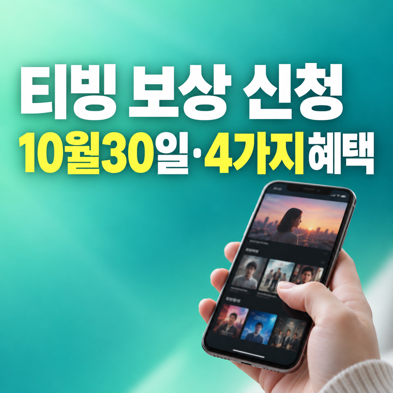 티빙 보상 신청 10월 30일까지 추가 접수 방법과 혜택